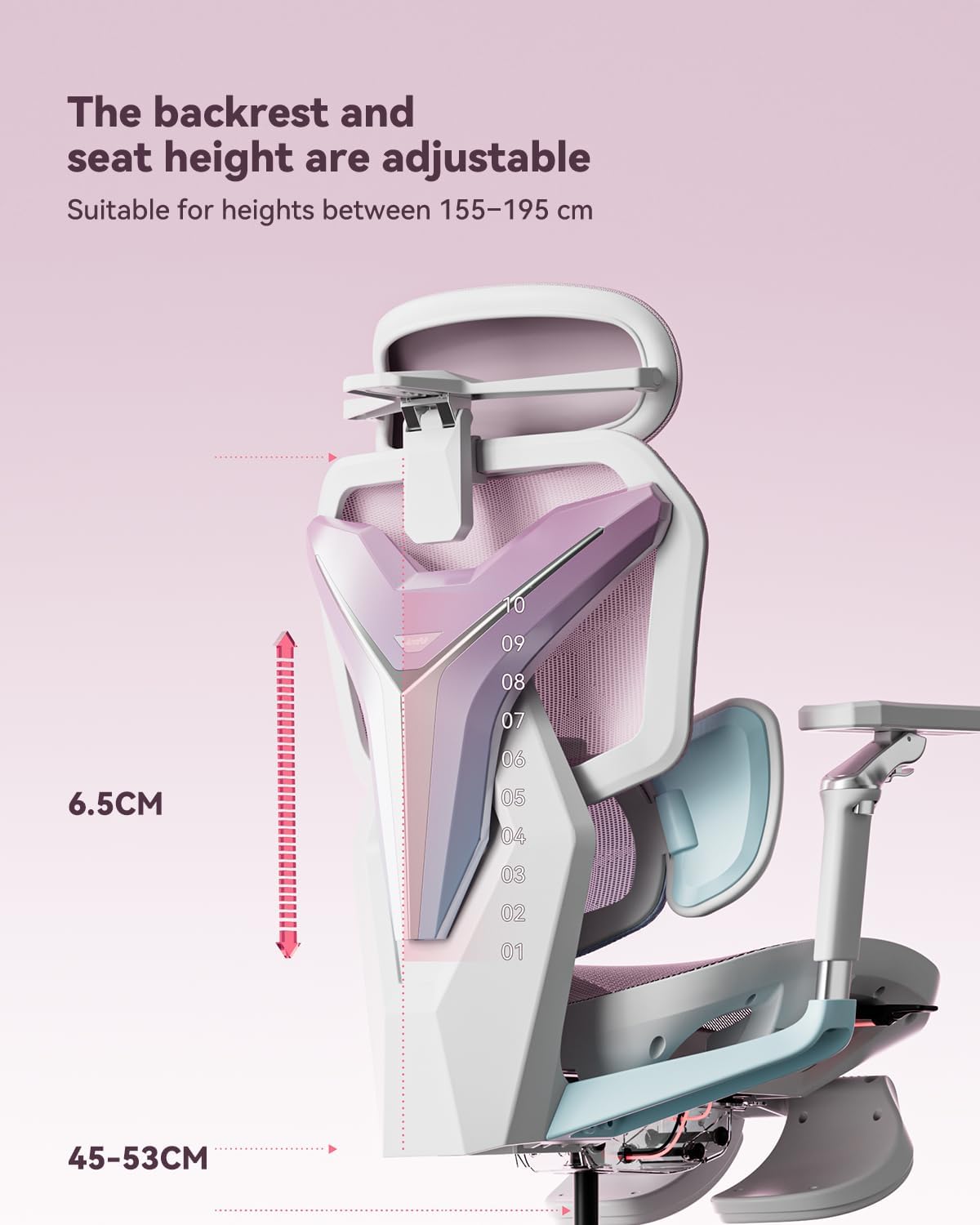 Autofull G7 Gaming Chair - 3-Zone Lumbar, 22-Point Adjustment, Breathable Mesh, Custom Backplate, 720° Armrests, BIFMA Certified Ergonomic, 140° Recline, IGR Certified, Niko Endorsed - Gift for Gamers