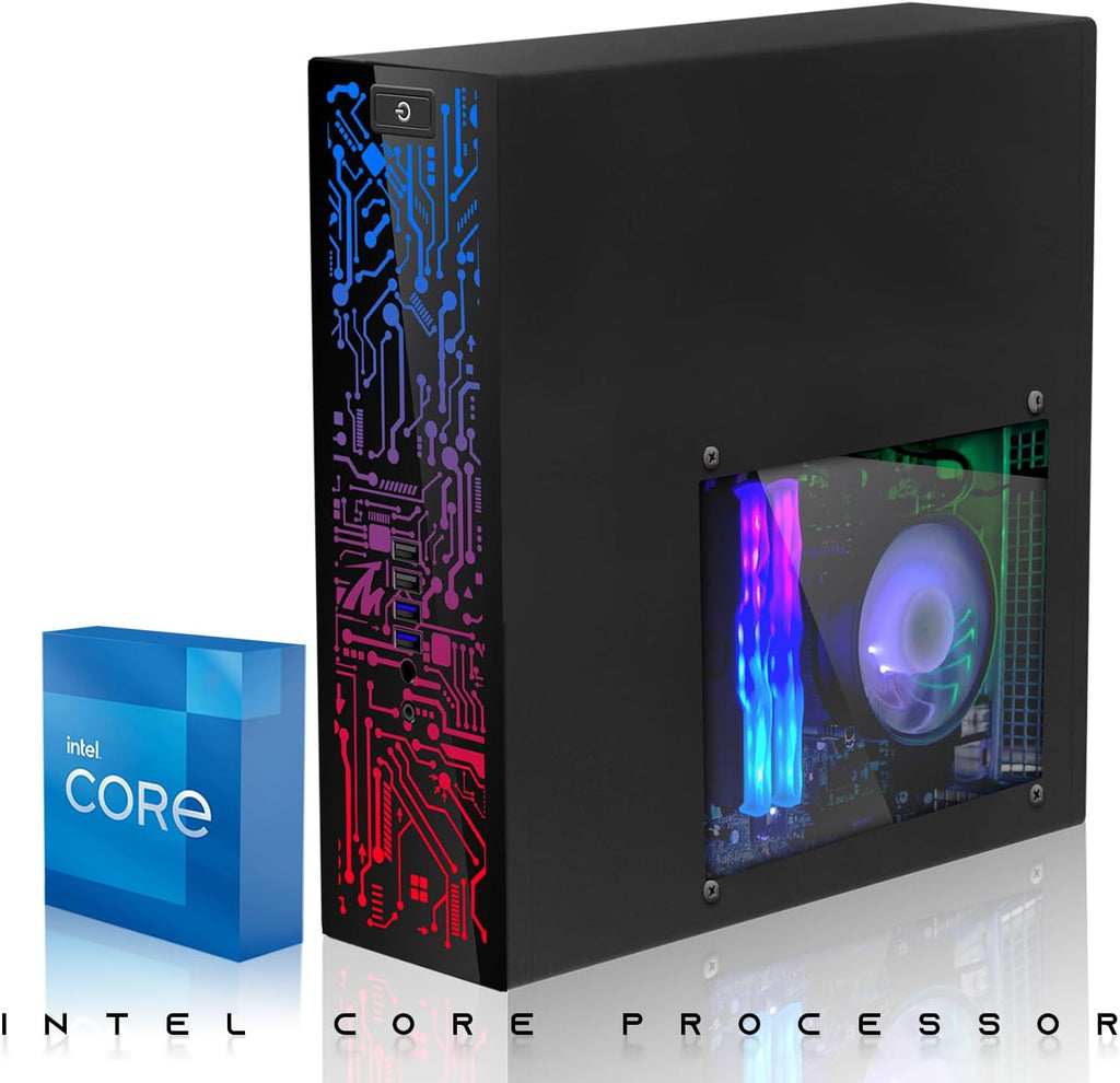 Hp Desktop Computer PC – Intel Core i5, 32GB ARGB RAM, 1TB SSD, 32 Inch Curved Monitor, RGB Keyboard with AI Copilot Key and Mouse, RGB Soundbar, Windows 11(Renewed)