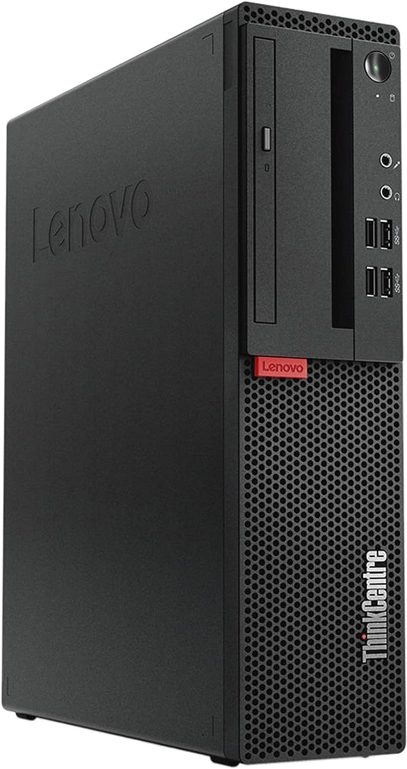 Lenovo ThinkCentre M710S SFF PC Desktop, Win 11 Pro, Intel 6100 3.7GHz, 8GB DDR4 RAM, 256GB SSD, Keyboard & Mouse, WiFi (Renewed)