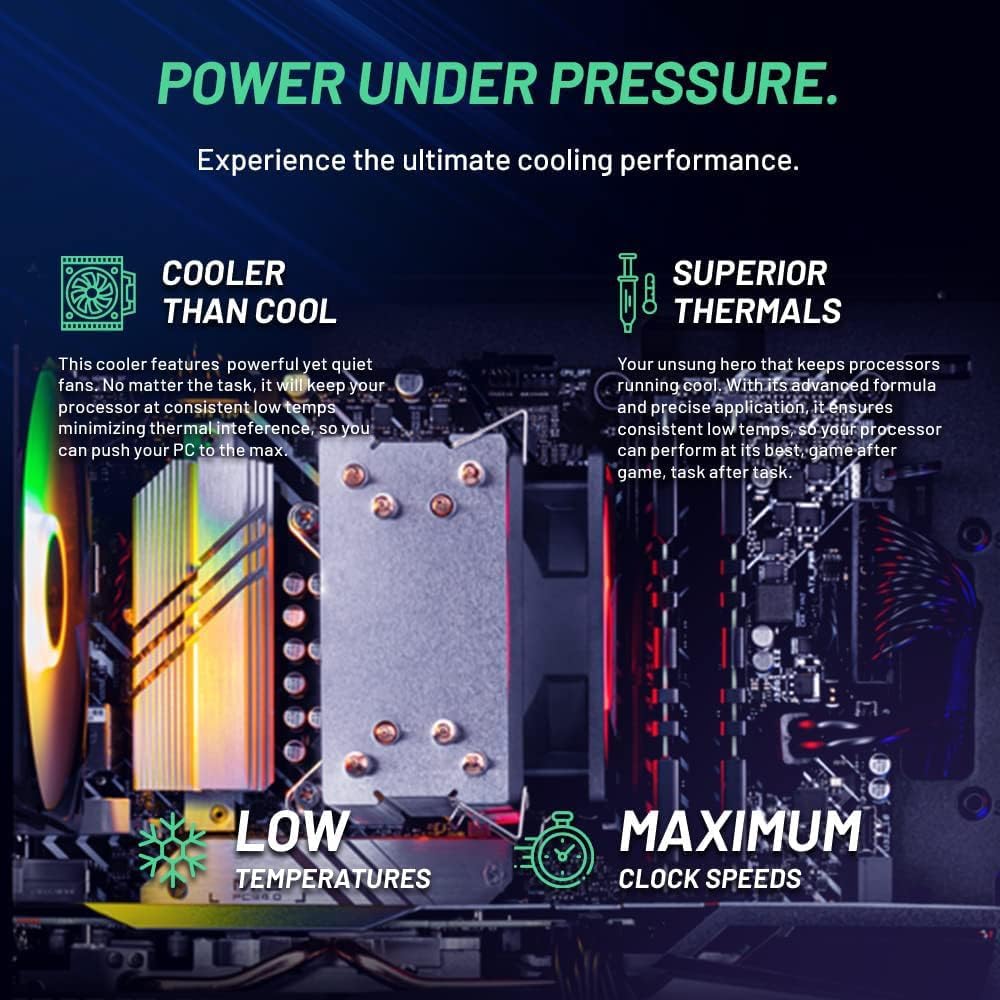 Skytech Gaming Nebula Gaming PC, Intel i5 14400F 2.5GHz, NVIDIA RTX 5060, 1TB NVMe SSD, 16GB DDR5 RAM 6000, 650W Gold PSU, Wi-Fi, Win 11, Desktop