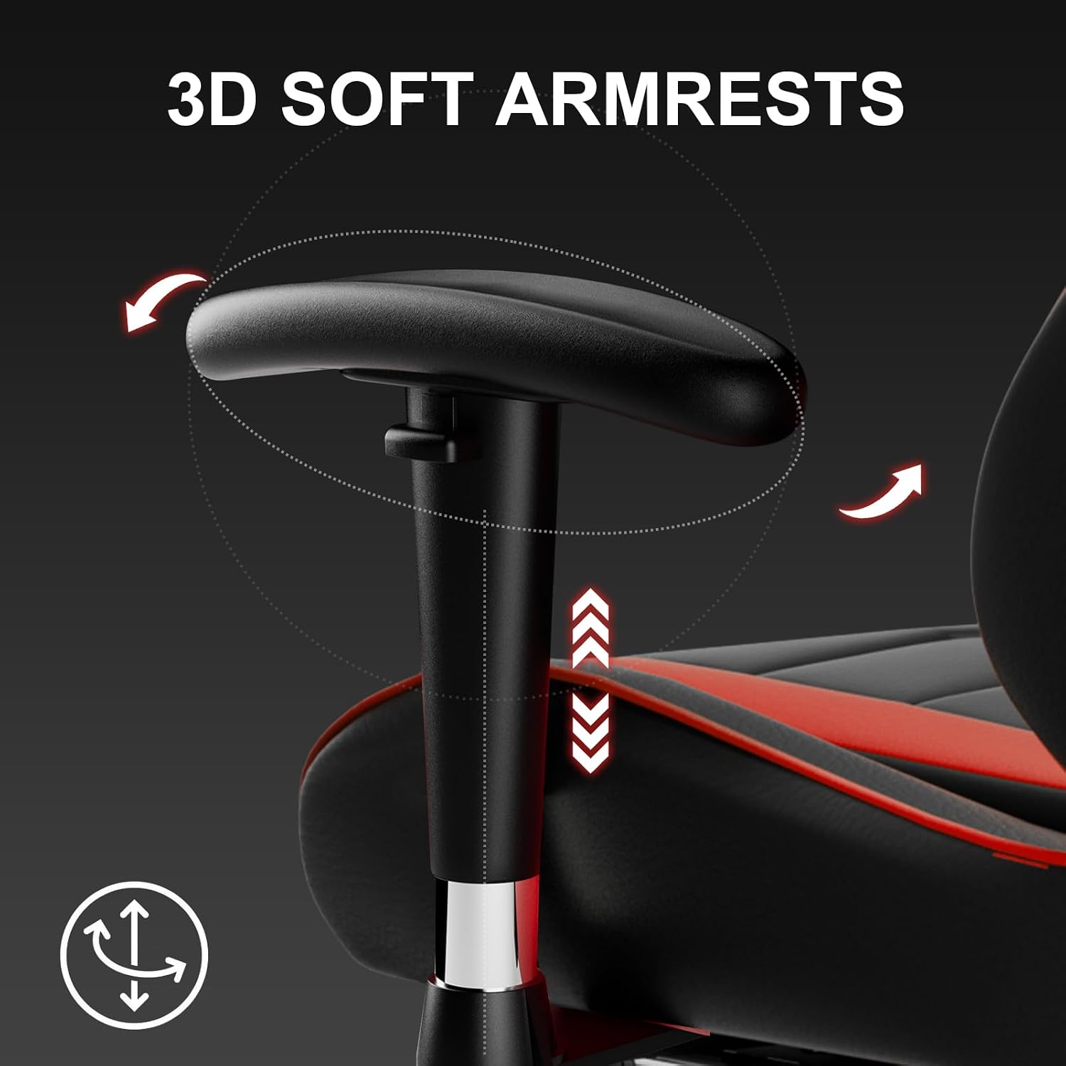 Gaming Chair with Footrest, High Back Computer Chair Ergonomic Game Desk Chair Racing Executive Adjustable Swivel Rocker with Headrest and Lumbar Support