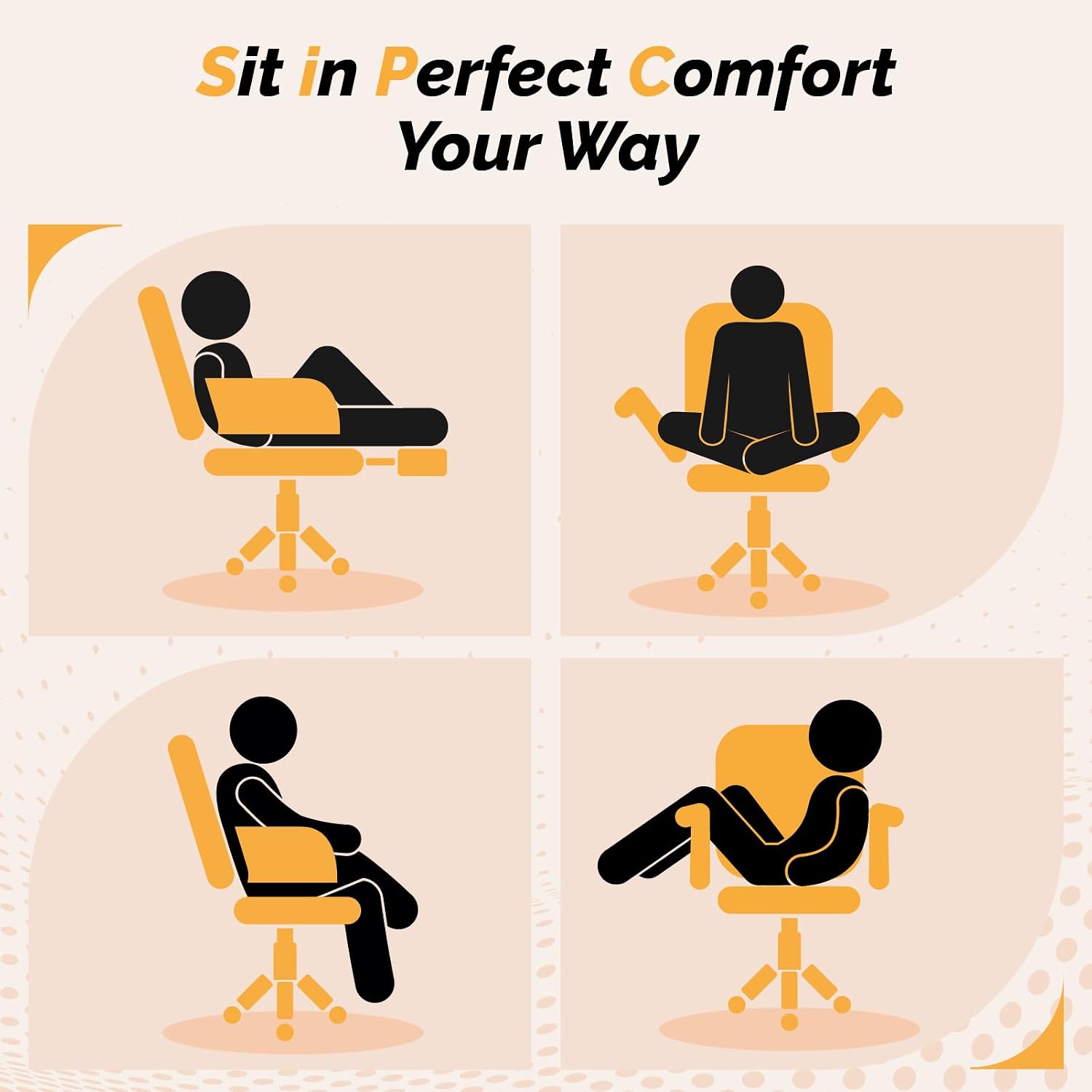 VINGLI 100-130° Reclining Tall Office Chair with Foot Rest & Adjustable Armrests, Ergonomic Criss Cross Chair with Wheels & Headrest, Comfy Wide-Seat Gamer Chair for the Heavy, Microfiber, Black