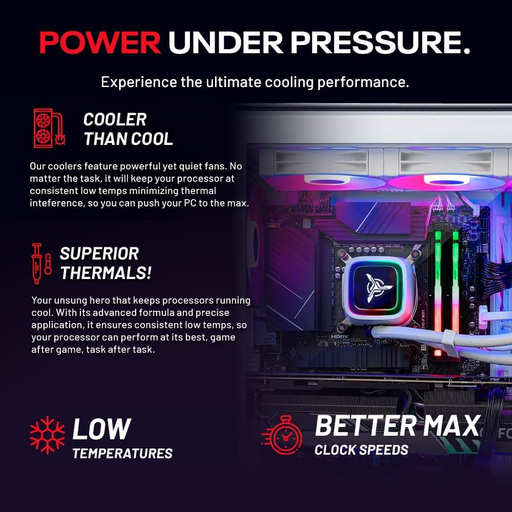 Skytech Gaming King 95 Gaming PC, Intel Ultra 7 270K 5.4GHz, NVIDIA RTX 5070 Ti 16GB VRAM, 1TB Gen4 NVMe SSD, 32GB DDR5 RAM 6000, 850W Gold ATX 3 PSU, 360 ARGB AIO, WI-FI 6, Windows 11, Desktop