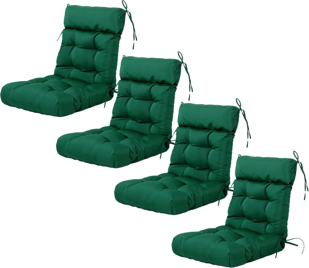 ARTPLAN Patio Chair Cushion,Tufted Adirondack Outdoor Chair Cushion,Wicker High Back Outdoor Seat Cushion,Set of 4, 44'X21'X4' (4 Pack)