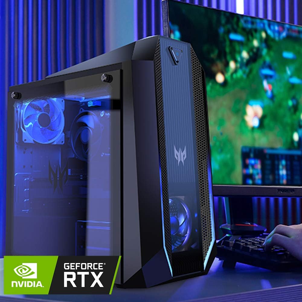 acer Predator Orion 3000 PO3-630-UA91 Gaming Desktop | 11th Gen Intel Core i7-11700F 8-Core CPU | NVIDIA GeForce RTX 3070 | 16GB DDR4 | 512GB NVMe SSD | 1TB HDD | Intel Wi-Fi 6 | RGB Keyboard & Mouse