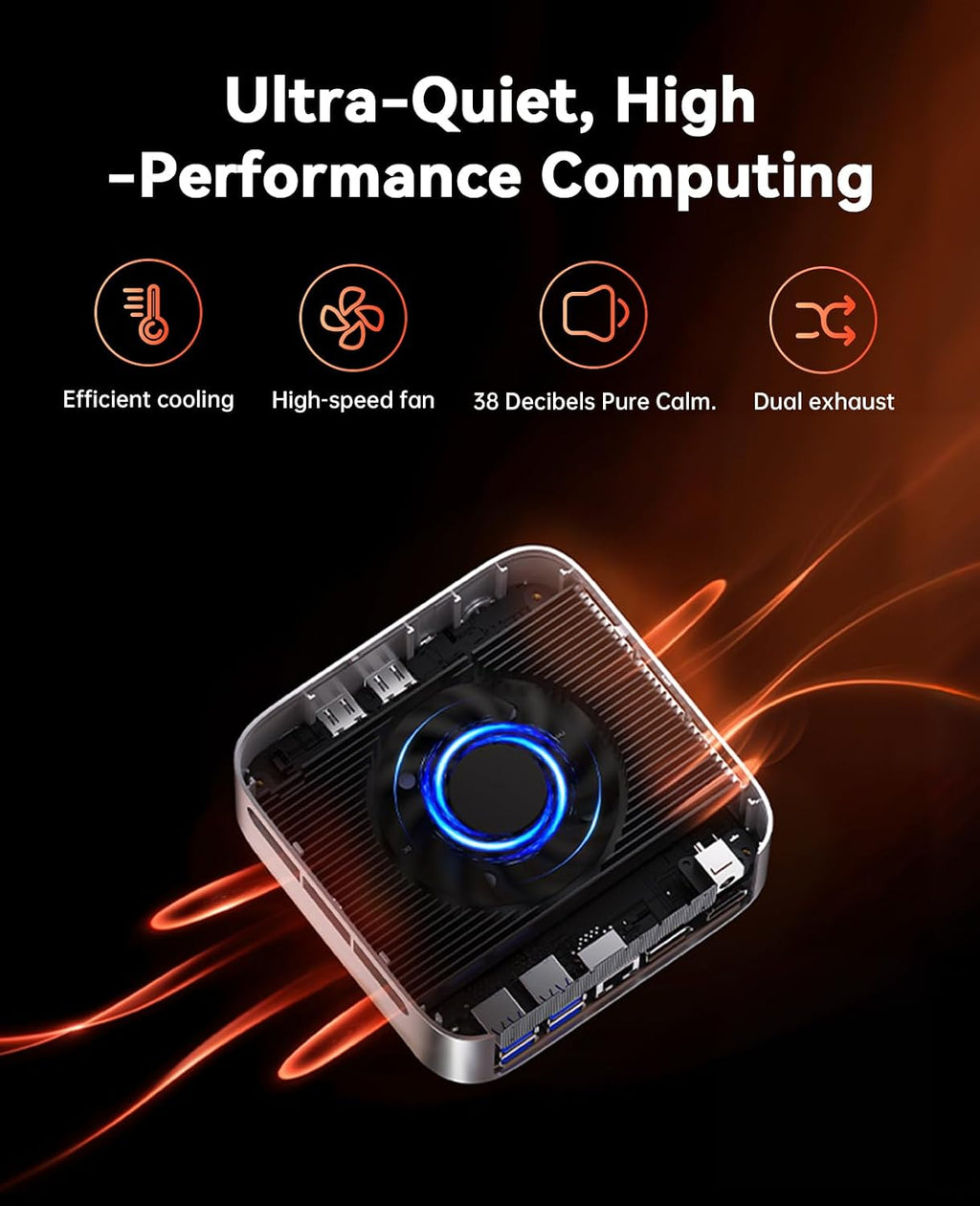 ACEMAGICIAN M1 Mini PC AMD Ryzen 7 7735HS 24GB LPDDR5 512GB PCle SSD Mini Computers(8C/16T, up to 4.75GHz), Radeon 680M 4K Triple Display Desktop Computer 3.2Type-C/LAN 2.5G/BT5.2/WiFi6 Retro