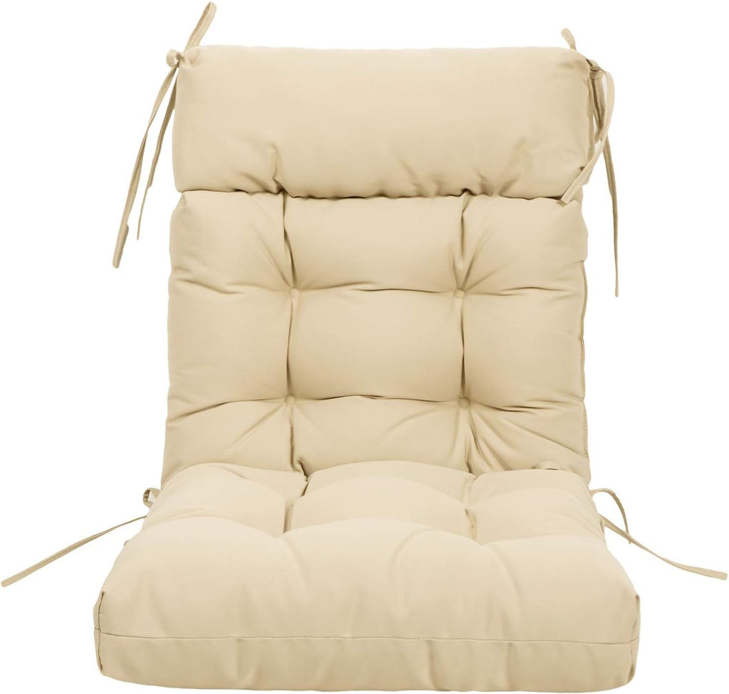 ARTPLAN Patio Chair Cushion,Tufted Adirondack Outdoor Chair Cushion,Wicker High Back Outdoor Seat Cushion,Set of 4,21'X21'X4' (4 Pack)