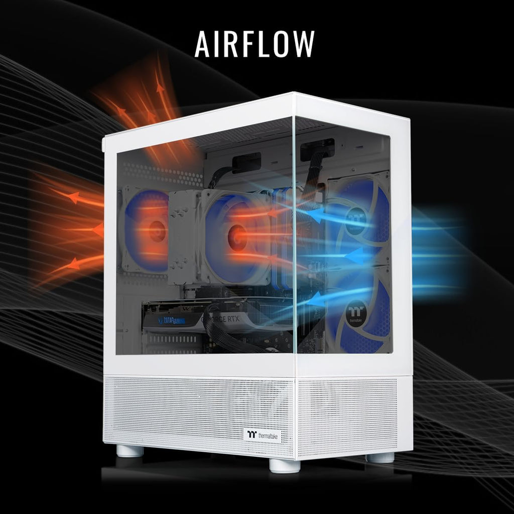Thermaltake LCGS View i1470S-170 Gaming Desktop (Intel Core™ i7-14700F, ToughRam 32GB DDR5 6000MT/s RGB Memory, NVIDIA® GeForce RTX™ 5070, 1TB NVMe M.2, WiFi, Windows 11) V17S-B760-570-LCS
