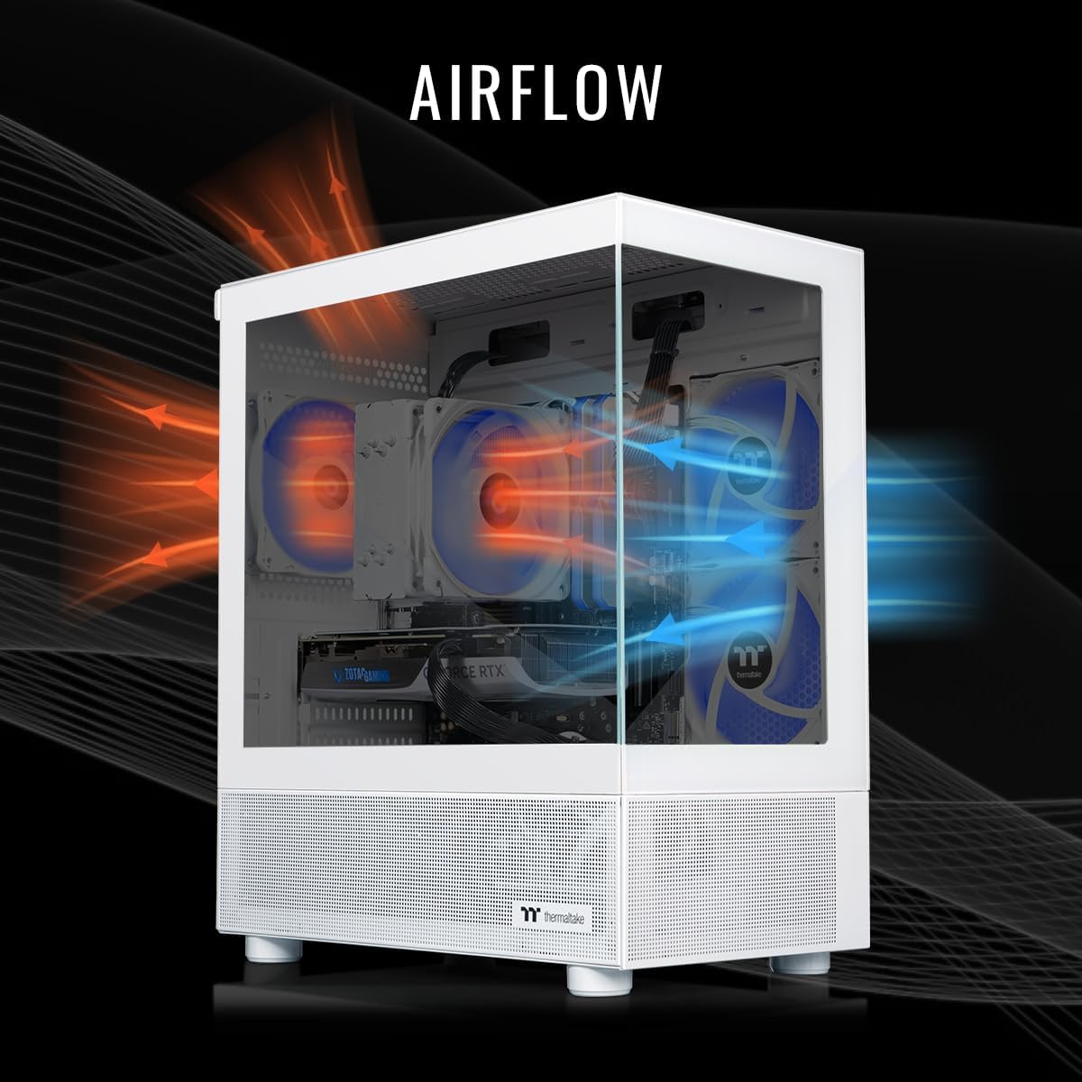 Thermaltake LCGS View u2460TS-170 Gaming Desktop (Intel® Core™ Ultra 5 245KF, ToughRam 32GB DDR5 6000MT/s RGB Memory, NVIDIA GeForce® RTX 5060 Ti, 1TB NVMe M.2, WiFi, Windows 11) V17S-B860-56T-LCS