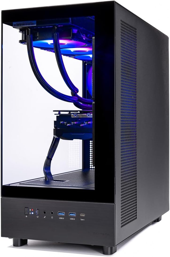 Skytech Gaming Azure 3 Gaming PC, Intel i7 14700F 2.1GHz, NVIDIA RTX 5060, 1TB NVMe SSD, 32GB DDR5 RAM 6000, 850W Gold ATX 3 PSU, 360 ARGB AIO, Wi-Fi, Win 11, Desktop