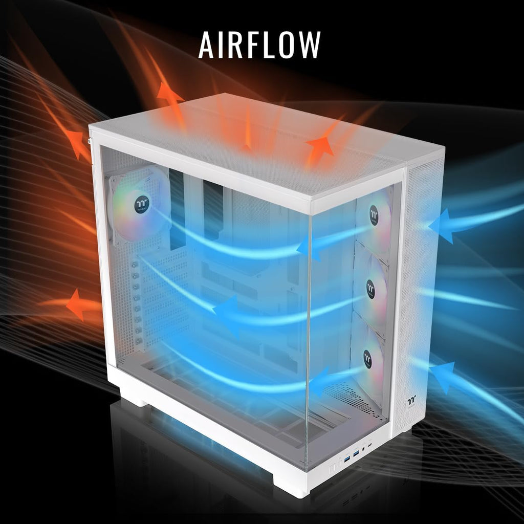 Thermaltake LCGS View 9890S-380XL Gaming Desktop (AMD Ryzen™ 7 9800X3D, 32GB 6000MT/s DDR5 RGB Memory, NVIDIA® GeForce RTX™ 5090, 2TB NVMe M.2, WiFi, Windows 11) VXLS-X870-590-LCS