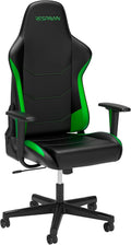 Respawn 110 Ergonomic Gaming Chair - Reclining Office Video Game Swivel Chair with Lumbar Support, Headrest, Heavy Duty, High Back, Racing Style Gaming Recliner Seat for Computer Gamer - Green