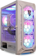 ViprTech Ghost 2.0 Gaming PC - AMD Ryzen 7 (4.1Ghz Turbo), RTX 3060 12GB, 16GB DDR4 RAM, 1TB SSD, 700W PSU, VR-Ready, Streaming, WiFi BT, RGB, Win 11, Desktop Computer White