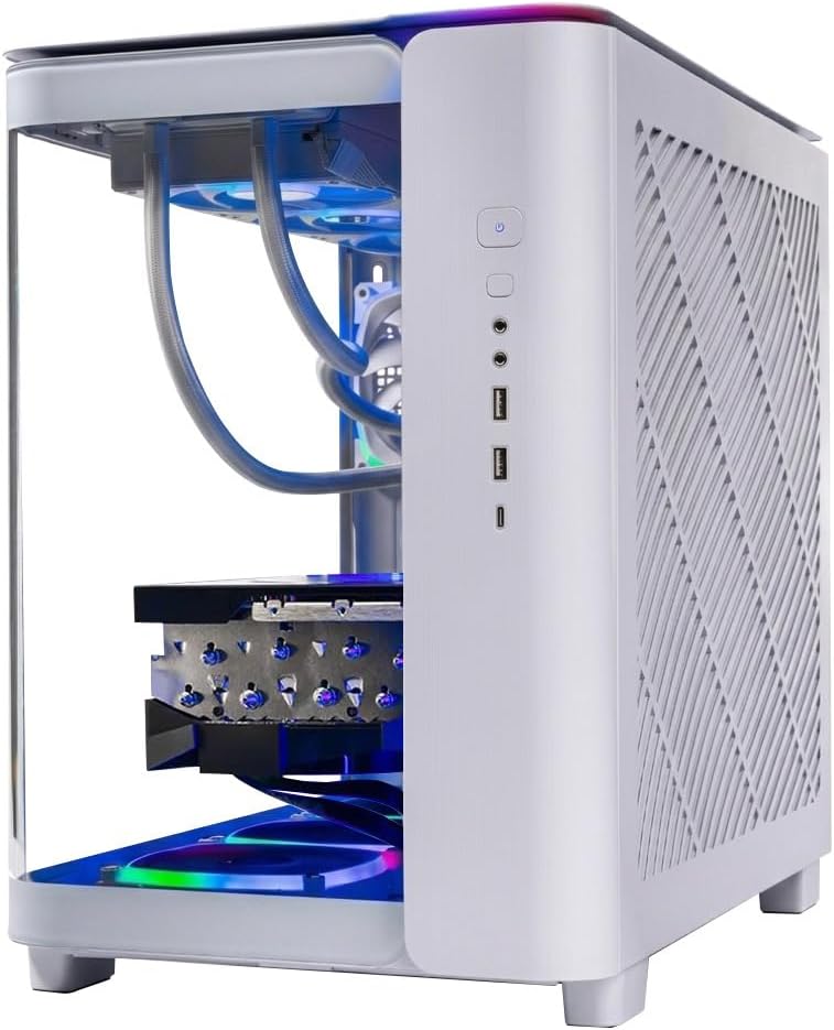 Skytech Gaming King 95 Desktop PC, Ryzen 9 9900X3D 4.4 GHz (5.5GHz), AMD RX 9070XT 16GB, 2TB Gen4 NVMe SSD, 32GB DDR5 RAM 6000 RGB, 850W Gold PSU, 360mm ARGB AIO, Wi-Fi, Win 11