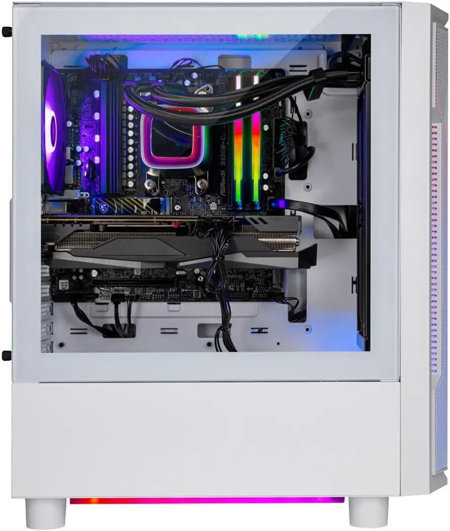 Skytech Gaming Archangel Gaming PC, AMD Ryzen 7 7800X3D 4.2GHz, NVIDIA RTX 5060 Ti 16GB, 1TB Gen4 NVMe SSD, 32GB DDR5 RAM 6000, 650W Gold PSU, 360 ARGB AIO, Wi-Fi, Win 11, Desktop