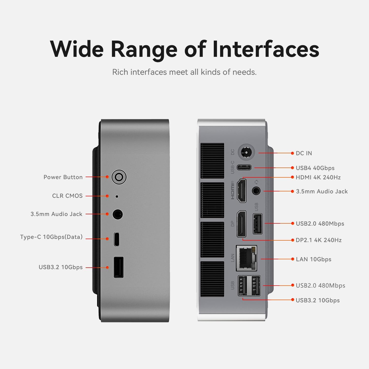 Beelink SER9 Max AI Mini PC, AMD Ryzen AI 7 H 350(8C/16T,5.0GHz), 64G DDR5 1TB PCIe4.0 x4 SSD, AI PC AMD Radeon 860M NPU 50 AI Tops, Dual Audio Jacks/USB4/WiFi6/BT5.2/10G LAN