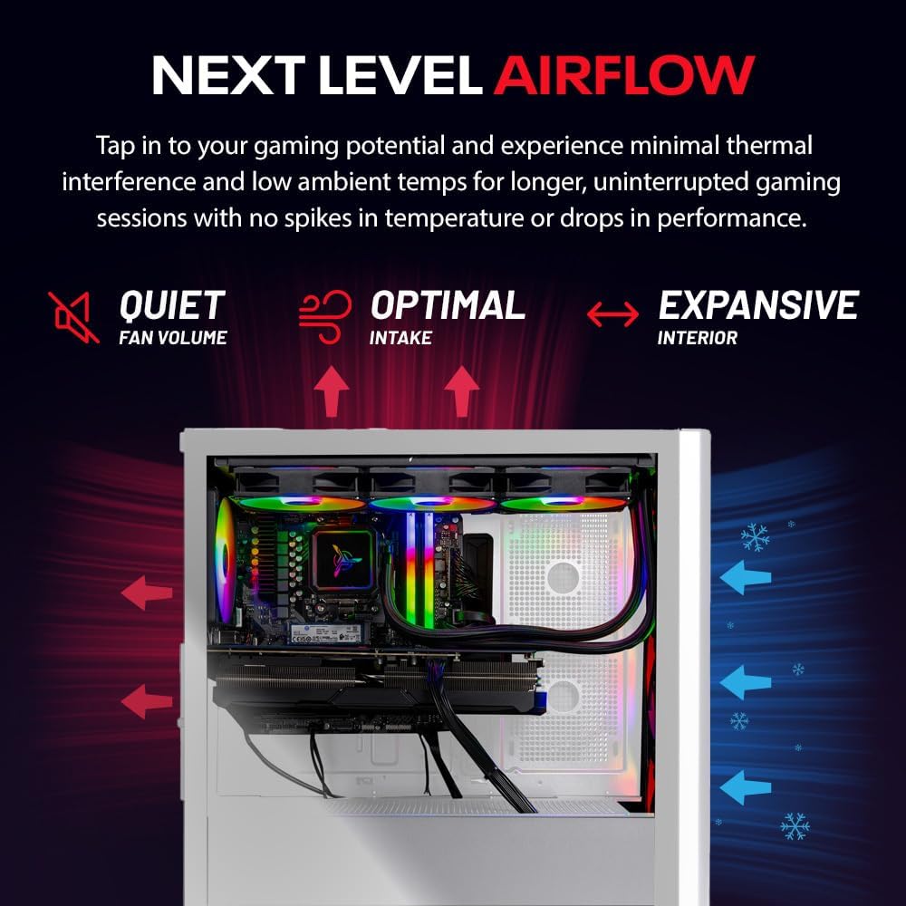 Skytech Gaming Chronos 3 Desktop PC, Ryzen 7 9800X3D 4.7 GHz (5.2 GHz), NVIDIA RTX 5080 16GB, X670 Board, 2TB Gen4 NVMe SSD, 32GB DDR5 RAM 6000 RGB, 850W Gold ATX 3 PSU, 360mm ARGB AIO, Wi-Fi, Win 11