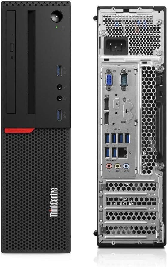Lenovo ThinkCentre M900 SFF Gaming Desktop PC, Intel Core i7-6700 3.40GHz, GT 1030 Graphics Card, 16GB DDR4 256GB SSD 2TB HDD, WiFi Bluetooth,DVD-RW,Wireless Keyboard Mouse,Windows 10 Pro (Renewed)