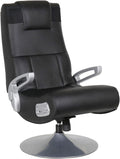 X Rocker SE Pro Video Gaming Lounging Pedestal Chair, Wireless Audio, 2 Speakers, Subwoofer, Foldable, Padded Armrest, 5127401, 30.7' x 30.7' x 39.76', Amazon Exclusive, Black
