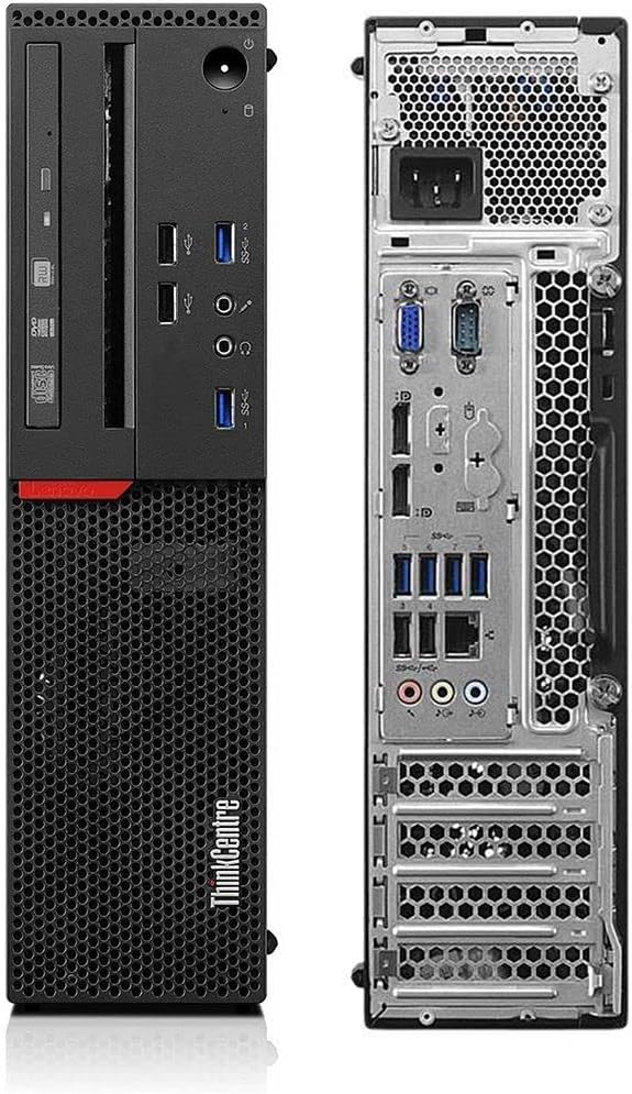 Lenovo ThinkCentre M800 SFF Desktop Computer PC, Intel Core i7-6700 3.40GHz, 32GB DDR4 RAM,New 1TB SSD, Built-in WiFi BT,DVD-RW,Wireless Keyboard Mouse,Windows 10 Pro (Renewed)