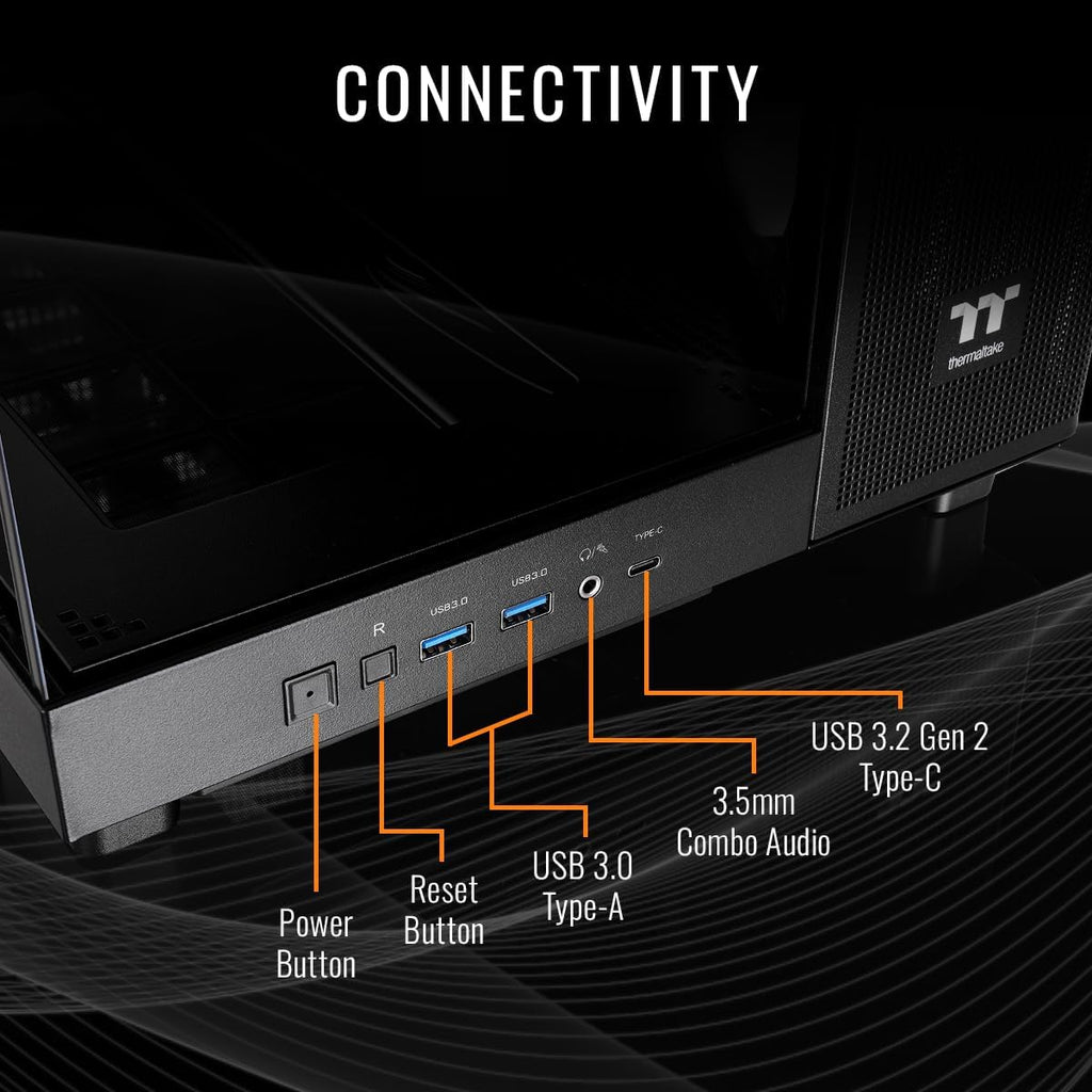 Thermaltake LCGS View 9590-380XL Gaming Desktop (AMD Ryzen™ 9 9950X3D, ToughRam 32GB DDR5 6000MT/s RGB Memory, NVIDIA® GeForce RTX™ 5090, 2TB NVMe M.2, WiFi, Windows 11) VXLB-X87B-590-LCS