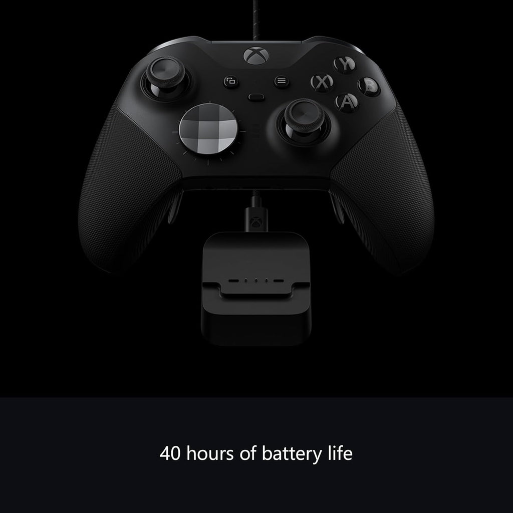 Xbox Wireless Gaming Controller | Elite Series 2 | Black | Xbox, PC, and Android | Adjustable Thumbsticks | Trigger Locks