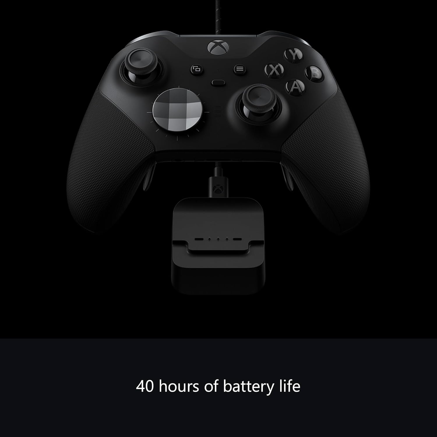 Xbox Wireless Gaming Controller | Elite Series 2 | Black | Xbox, PC, and Android | Adjustable Thumbsticks | Trigger Locks