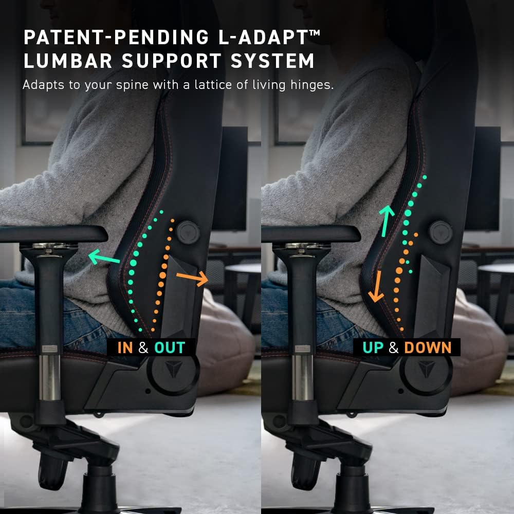Secretlab Titan Evo Black Gaming Chair - Reclining, Ergonomic & Heavy Duty Computer Chair with 4D Armrests, Magnetic Head Pillow & Lumbar Support - Big and Tall Up to 395 lbs - Black - Leatherette