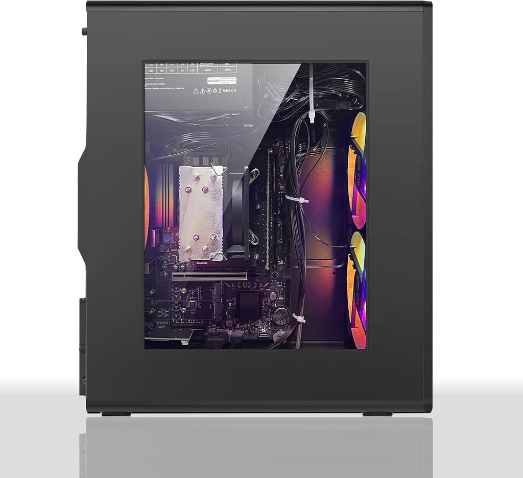 Business Desktop PC, Intel Core i7-4770 3.4GHz, 16GB DDR3, 512GB SSD, WiFi 6.0, Prebuilt Windows 11 Home Tower for Home Office & Study