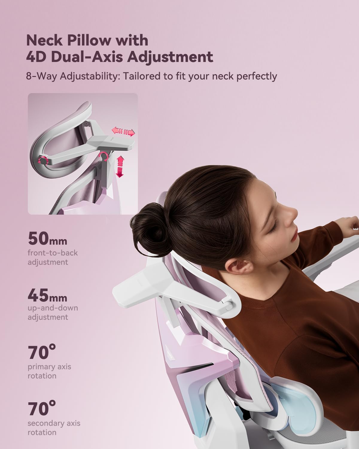 Autofull G7 Gaming Chair - 3-Zone Lumbar, 22-Point Adjustment, Breathable Mesh, Custom Backplate, 720° Armrests, BIFMA Certified Ergonomic, 140° Recline, IGR Certified, Niko Endorsed - Gift for Gamers