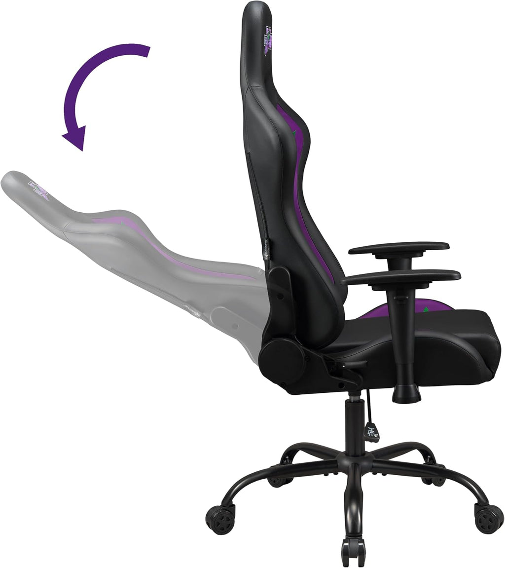 Joker - Gaming Chair or Office Chair, Adult Gamer Chair, Comfortable seat, Integrated headrest, Adjustable armrests and Height, Ergonomic backrest - Black