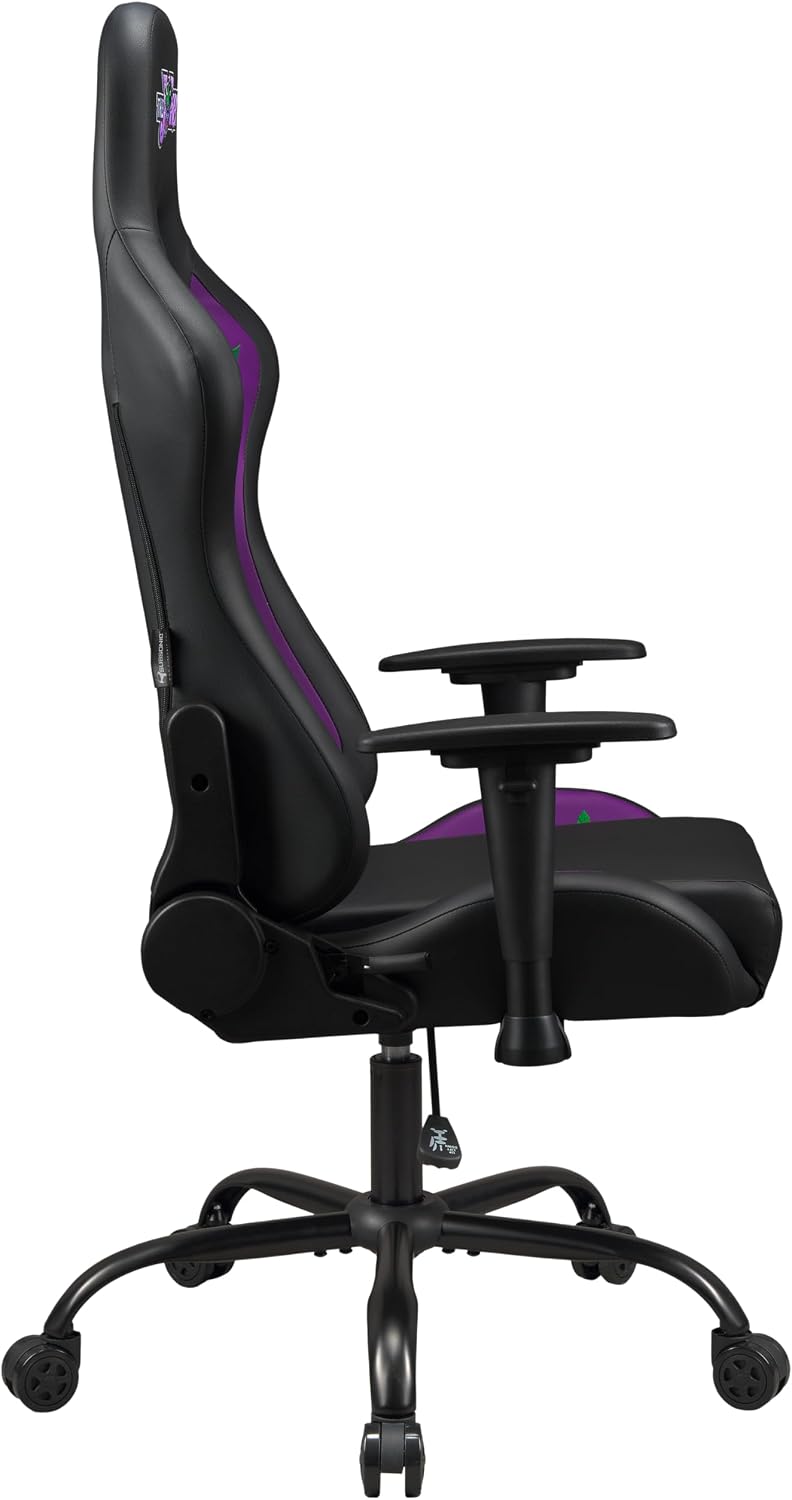 Joker - Gaming Chair or Office Chair, Adult Gamer Chair, Comfortable seat, Integrated headrest, Adjustable armrests and Height, Ergonomic backrest - Black