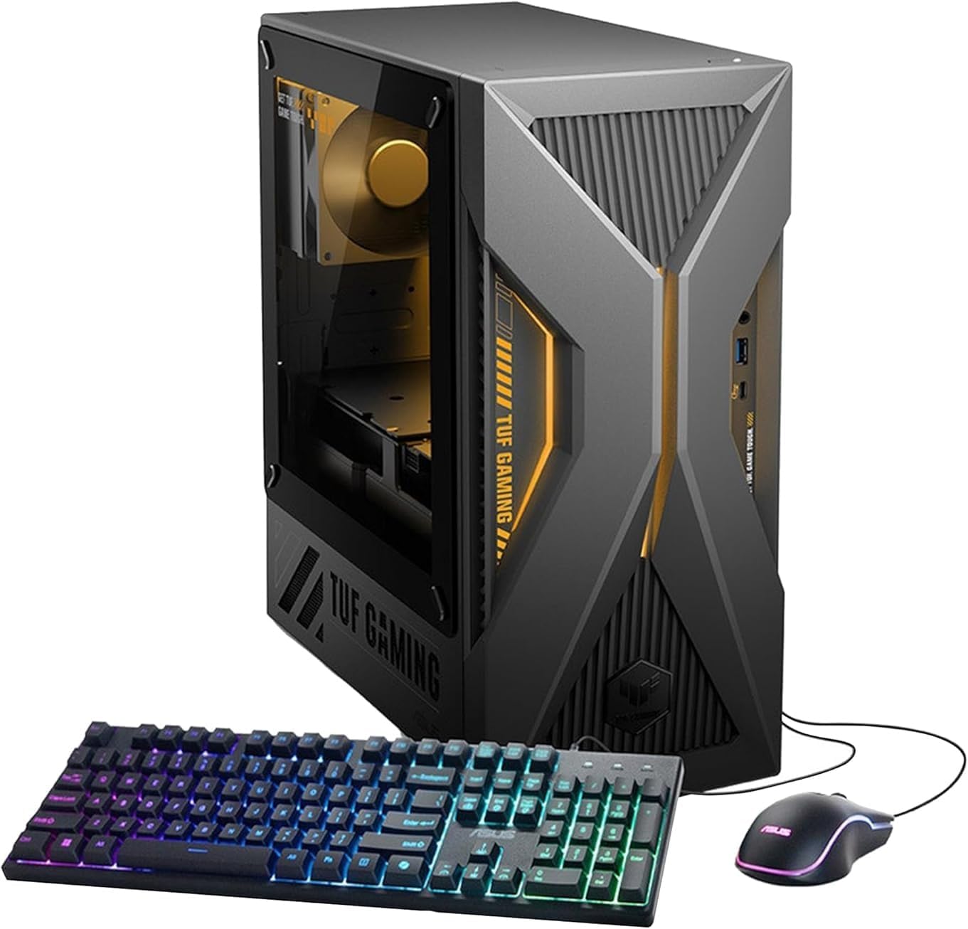 ASUS TUF 15L Gaming Desktop, Intel Core i7-13620H Processor, NVIDIA GeForce RTX 5060 Graphics, 1TB M.2 NVMe™ PCIe® 4 SSD,32GB DDR5 RAM, Windows 11 Home, Gray