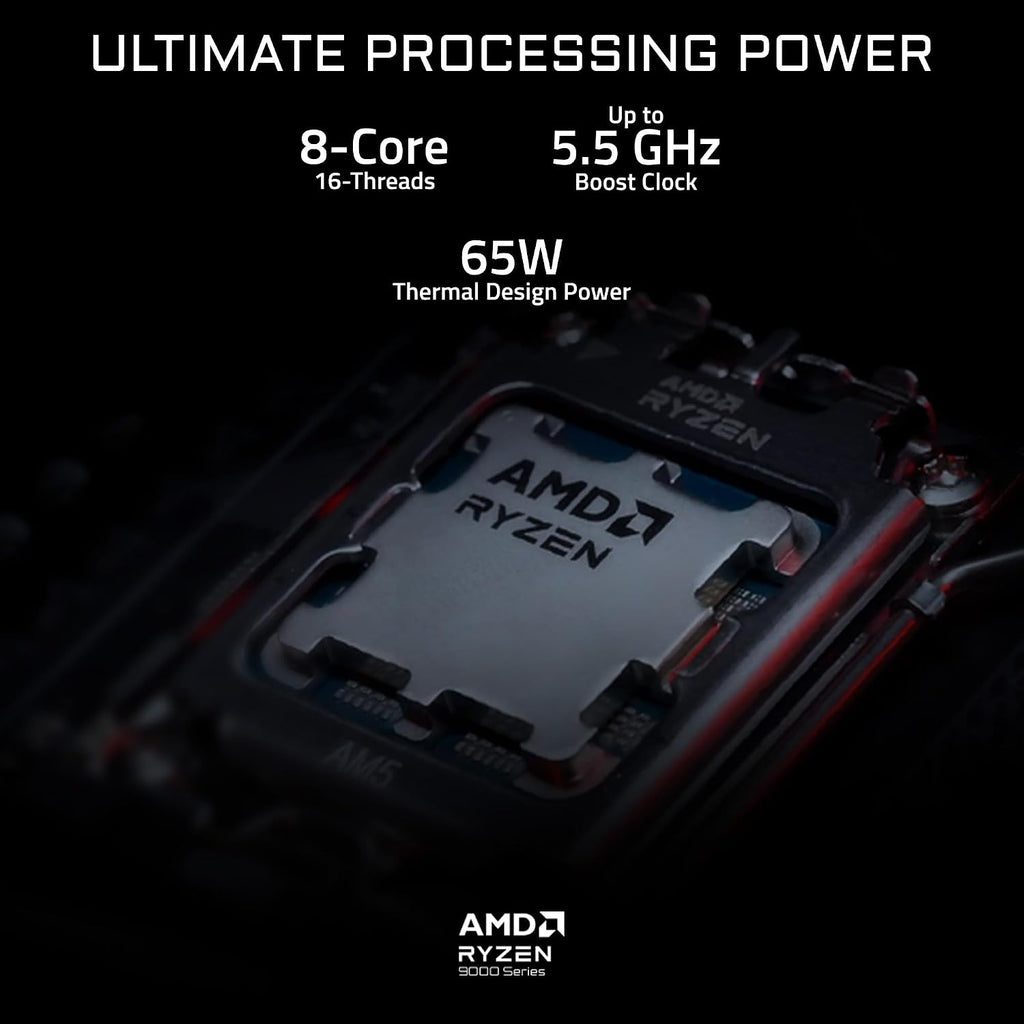 GIGABYTE AORUS Gaming Desktop PC, AMD Ryzen 7 9700X, RTX 5070 Ti, 32GB DDR5, 2TB SSD, Windows 11, AORUS Prime 5 AP5A7N7T-5000