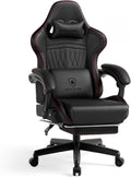 GTPLAYER Gaming Chair for Adults, Ergonomic Video Game Chairs, Footrest & Linkage Armrest, Reclining High Back Silla Gamer with Speakers for Home Office, Ace Pro, Black & Red