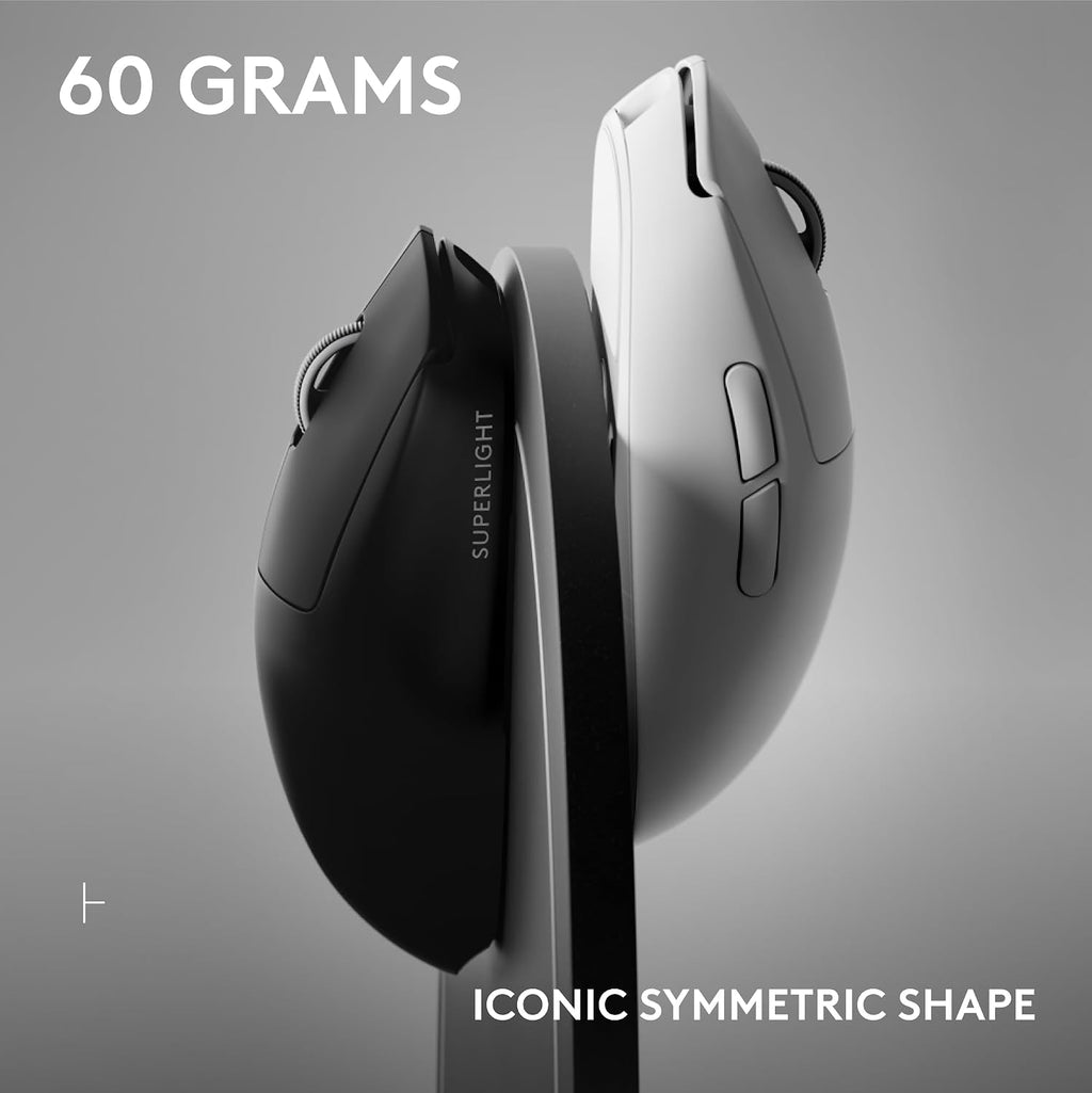 Logitech G PRO X Superlight 2 SE Wireless Gaming Mouse, 60 g pro-Grade Mouse with 5 programmable Buttons, 44K DPI Sensor, 888+ IPS, 1 kHz Report Rate, USB-C Charging for PC/Mac - Black