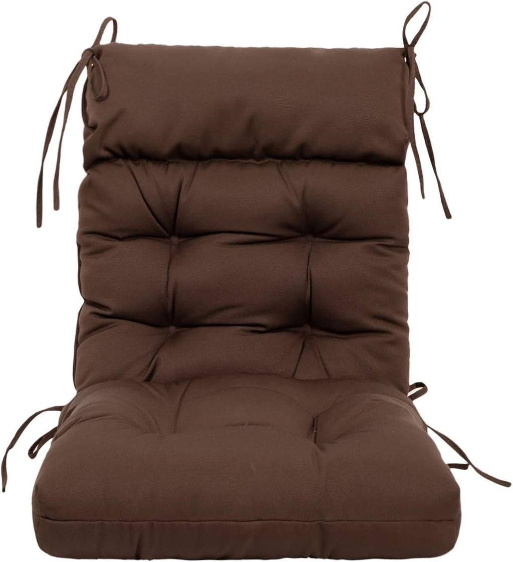 ARTPLAN Patio Chair Cushion,Tufted Adirondack Outdoor Chair Cushion,Wicker High Back Outdoor Seat Cushion,Set of 4,21'X21'X4' (4 Pack)
