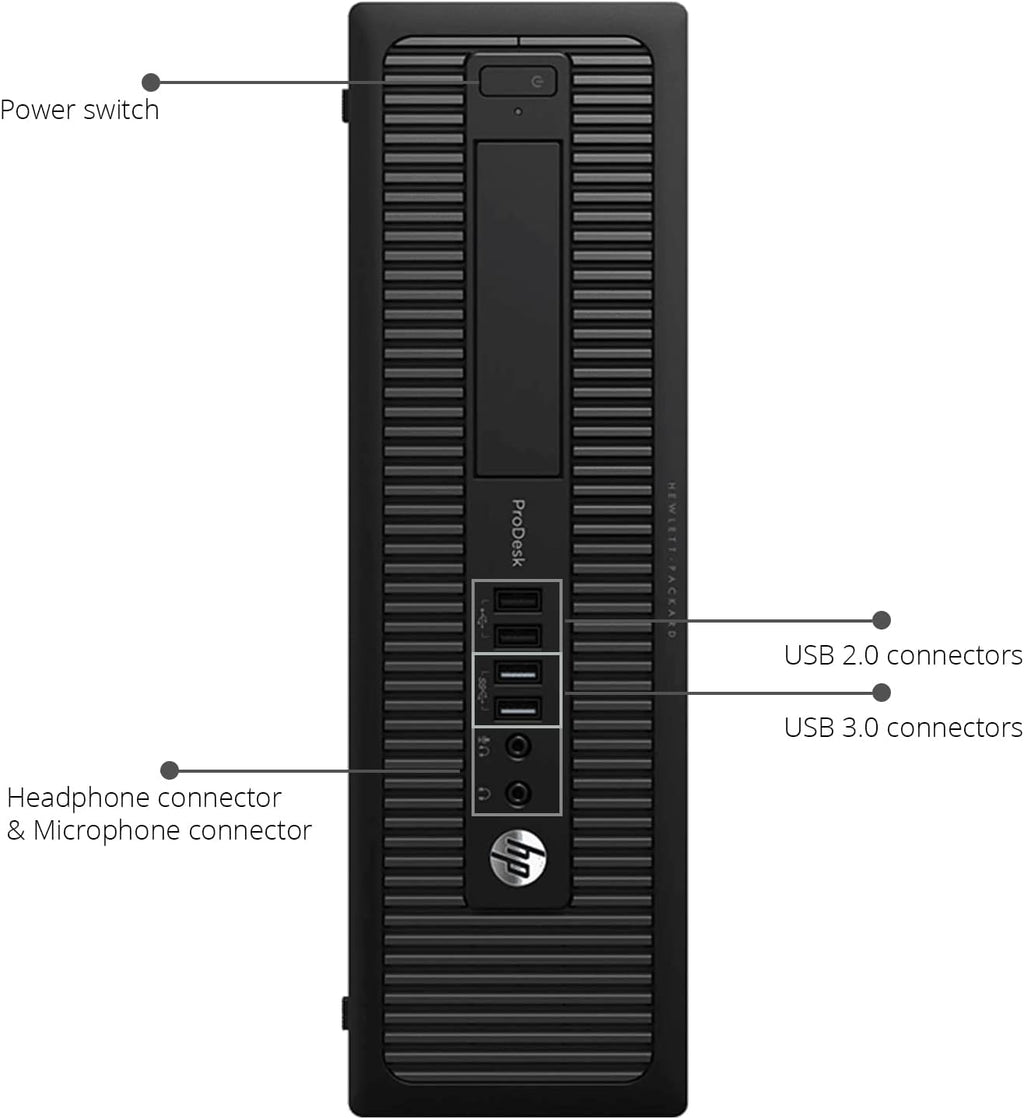 HP Elite 800G1 Desktop Computer PC, Intel Core i5 4th Gen Processor, 16GB RAM, 2TB HDD, MTG New 22 inch Monitor, RGB Speaker and Keyboard Mouse, WiFi Windows 11 64-Bit (Renewed)