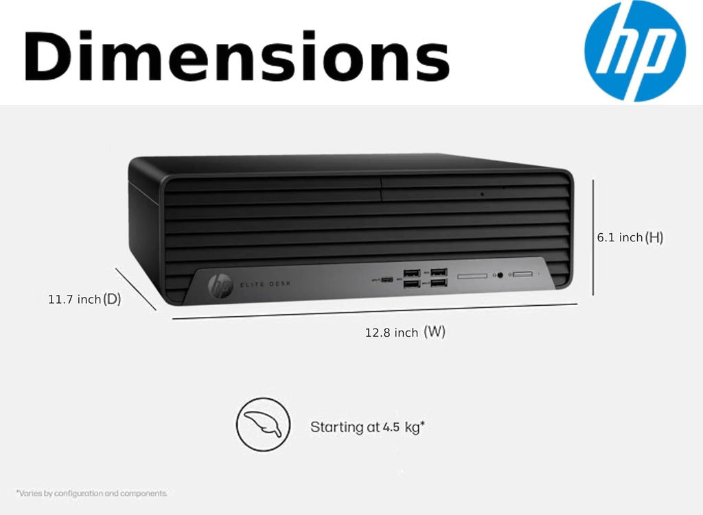 HP Elite 805 G9 SFF Desktop Computer, 6-Core AMD Ryzen 5 (16MB Smart Cache), 8GB DDR5, 256GB PCIeSSD, Radeon 740M Graphics, Dual 4K Display Support, USB-C, HDMI, RJ-45, Wi-Fi, Business&Gaming, Win11