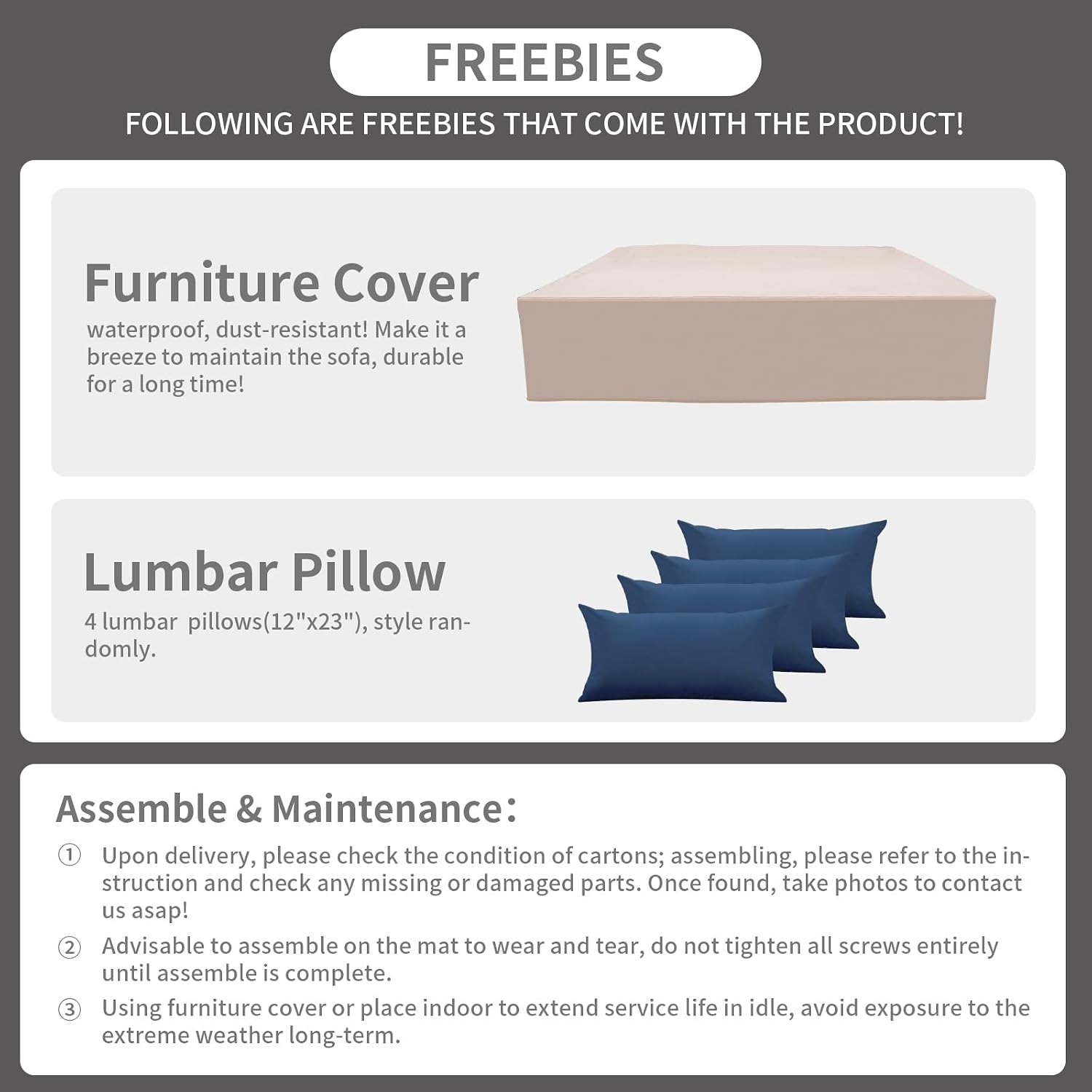 Rattaner 10 Pieces Outdoor Sectional All-Weather Wicker Patio Furniture Set Patio Sectional and Steel Fire Table and Glass Patio Table Non-Slip Cushions and Waterproof Covers, Navy Blue