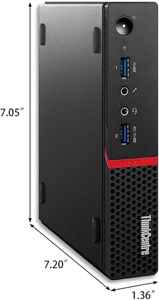 Lenovo ThinkCentre M700 Tiny Desktop PC with 24' FHD Monitor, Intel Quad Core i5-6500, 16GB DDR4 RAM 256GB SSD, 2 DisplayPort, Keyboard & Mouse, WiFi, Windows 11 Pro (Renewed)