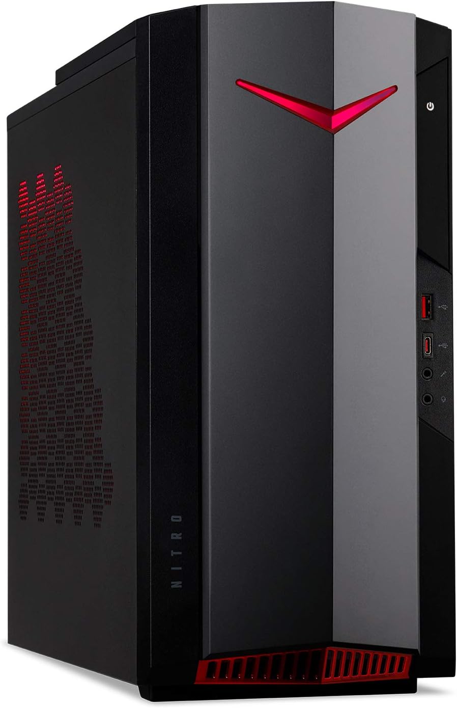 Acer Nitro 50 N50-640-UA91 Gaming Desktop | 12th Gen Intel Core i5-12400F 6-Core Processor | NVIDIA GeForce GTX 1650 | 8GB 3200MHz DDR4 | 512GB NVMe M.2 SSD | Intel Wi-Fi 6E AX211 | Windows 11 Home