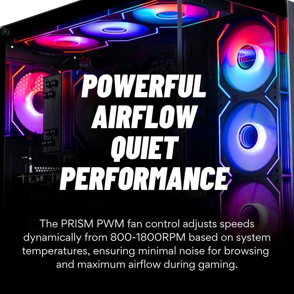 Panorama XL RTX 5080, AMD Ryzen 9 9900X, 32GB DDR5 RAM, 2TB NVMe Gen4 SSD, HDMI, WaterCooled, RJ45, Windows 11 Pro, 3 Year Warranty, RGB Keyboard+Mouse, WiFi 7+BT, HDMI, Prebuilt Gaming Desktop PC