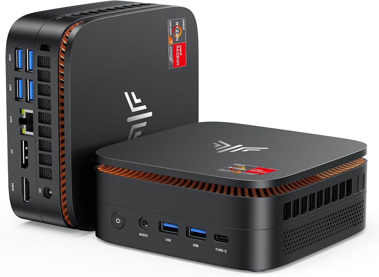 KAMRUI Hyper H1 Mini Gaming PC,AMD Ryzen 7 6800H(Beat 6800U),16GB DDR5 4800MHz 512GB M.2 NVMe PCIe3.0x4 SSD Mini PC(8C/16T,up to 4.7GHz),16MB L3 Smart Cache,Triple 4K Display/WiFi6/BT5.2/Mini Computer