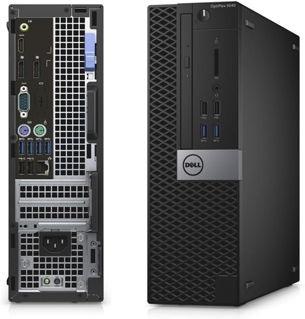 Dell OptiPlex 5040 SFF Desktop Computer PC Bundle Setup with New 23.8' FHD Monitor, Inter Core i5-6600 3.3GHz, 8GB RAM, 256GB SSD, Keyboard & Mouse, Wi-Fi, Bluetooth, Windows 11 Pro (Renewed)