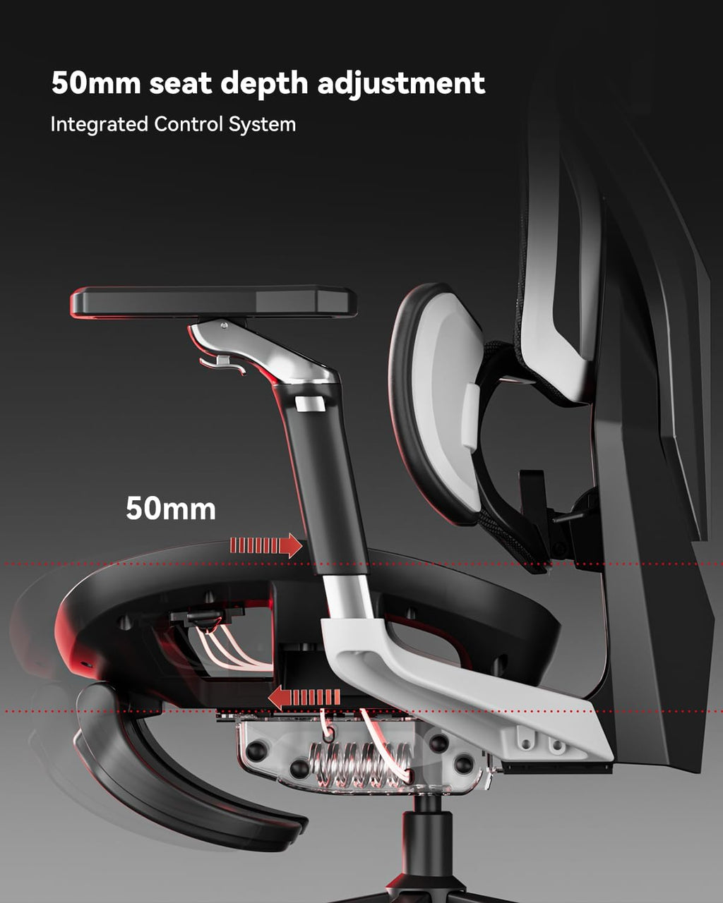 Autofull G7 Gaming Chair - 3-Zone Lumbar, 22-Point Adjustment, Breathable Mesh, Custom Backplate, 720° Armrests, BIFMA Certified Ergonomic, 140° Recline, IGR Certified, Niko Endorsed - Gift for Gamers