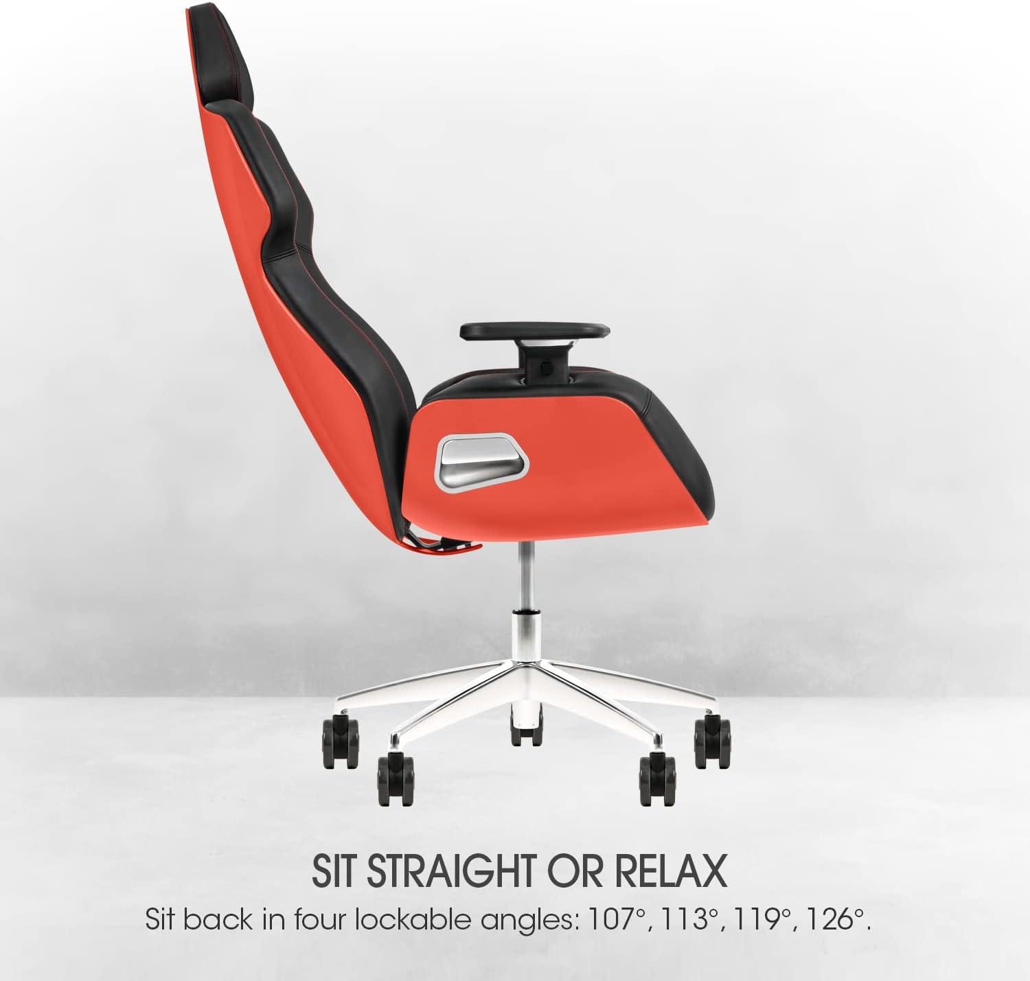 Thermaltake ARGENT E700 Real Leather Gaming Chair (Flaming Orange) Design by STUDIO F∙A∙PORSCHE, GGC-ARG-BRLFDL-01