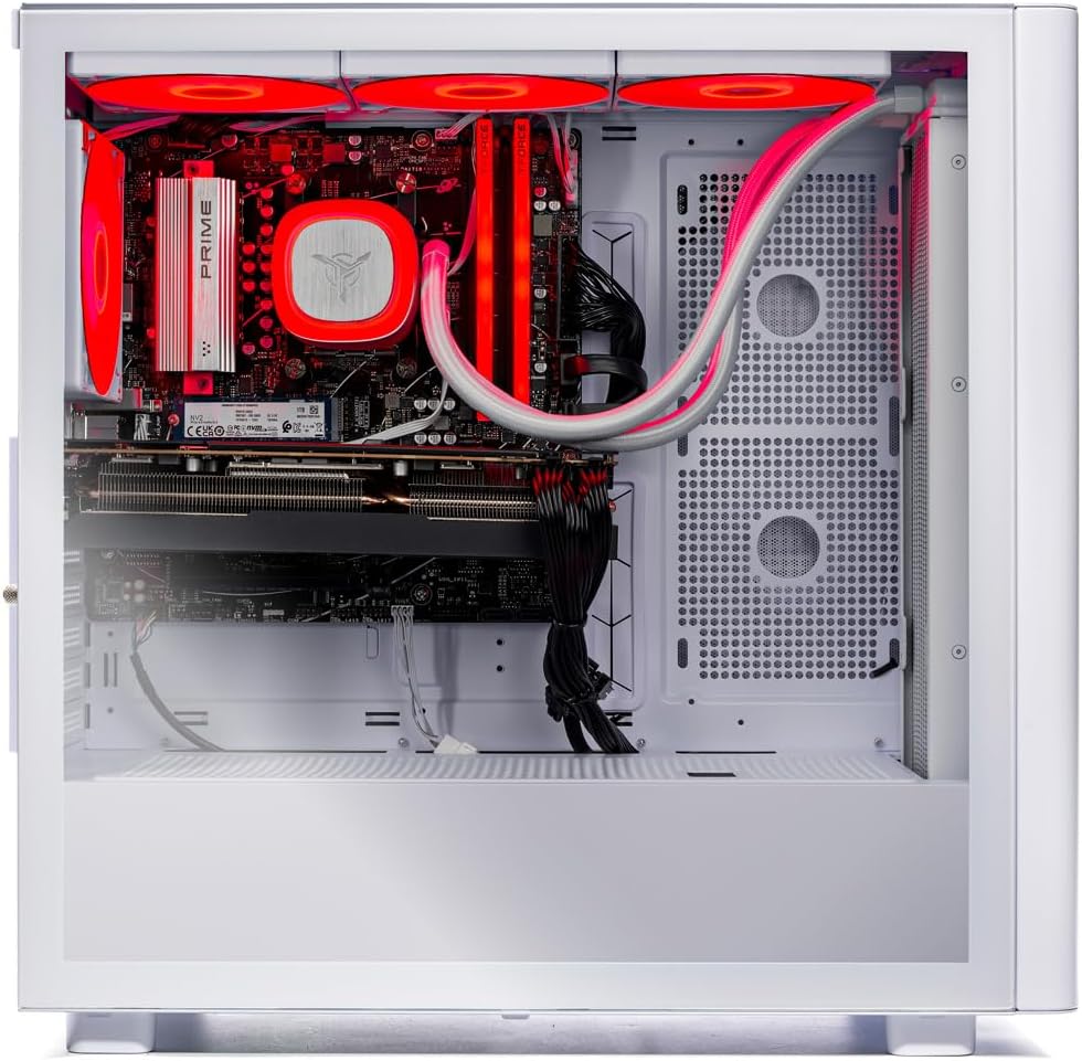 Skytech Gaming Chronos 3 Gaming PC, AMD Ryzen 7 7800X3D 4.2GHz, NVIDIA RTX 5060 Ti 8GB VRAM, 1TB NVMe SSD, 32GB DDR5 RAM 5600, 650W Gold PSU, 360 ARGB AIO, Wi-Fi, Win 11, Desktop