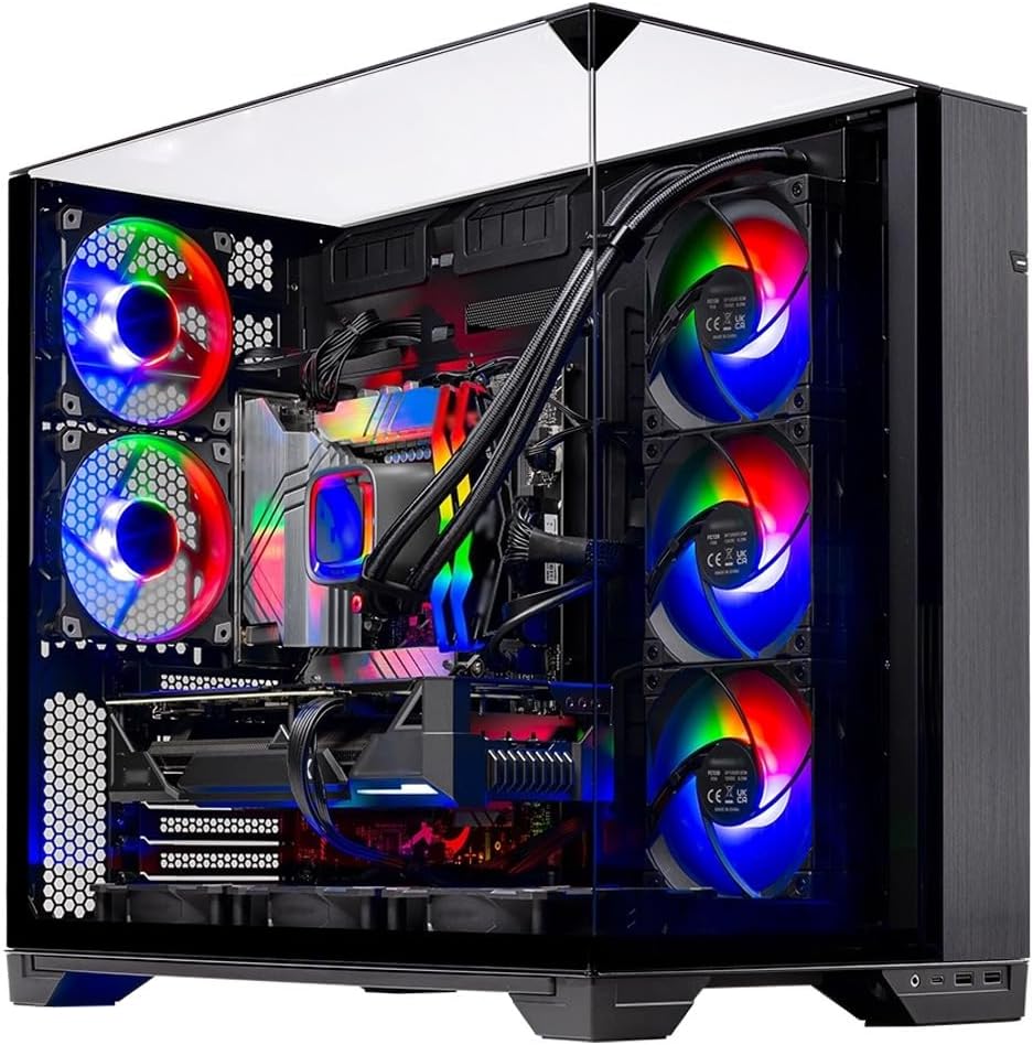 Skytech Gaming O11 Vision Gaming PC, AMD Ryzen 7 9800X3D 4.7GHz, NVIDIA RTX 5090 32GB VRAM, X870 Board, 2TB Gen4 NVMe SSD, 32GB DDR5 RAM 6000, 1000W Gold ATX 3 PSU, 360 ARGB AIO, WI-FI 7, Windows 11