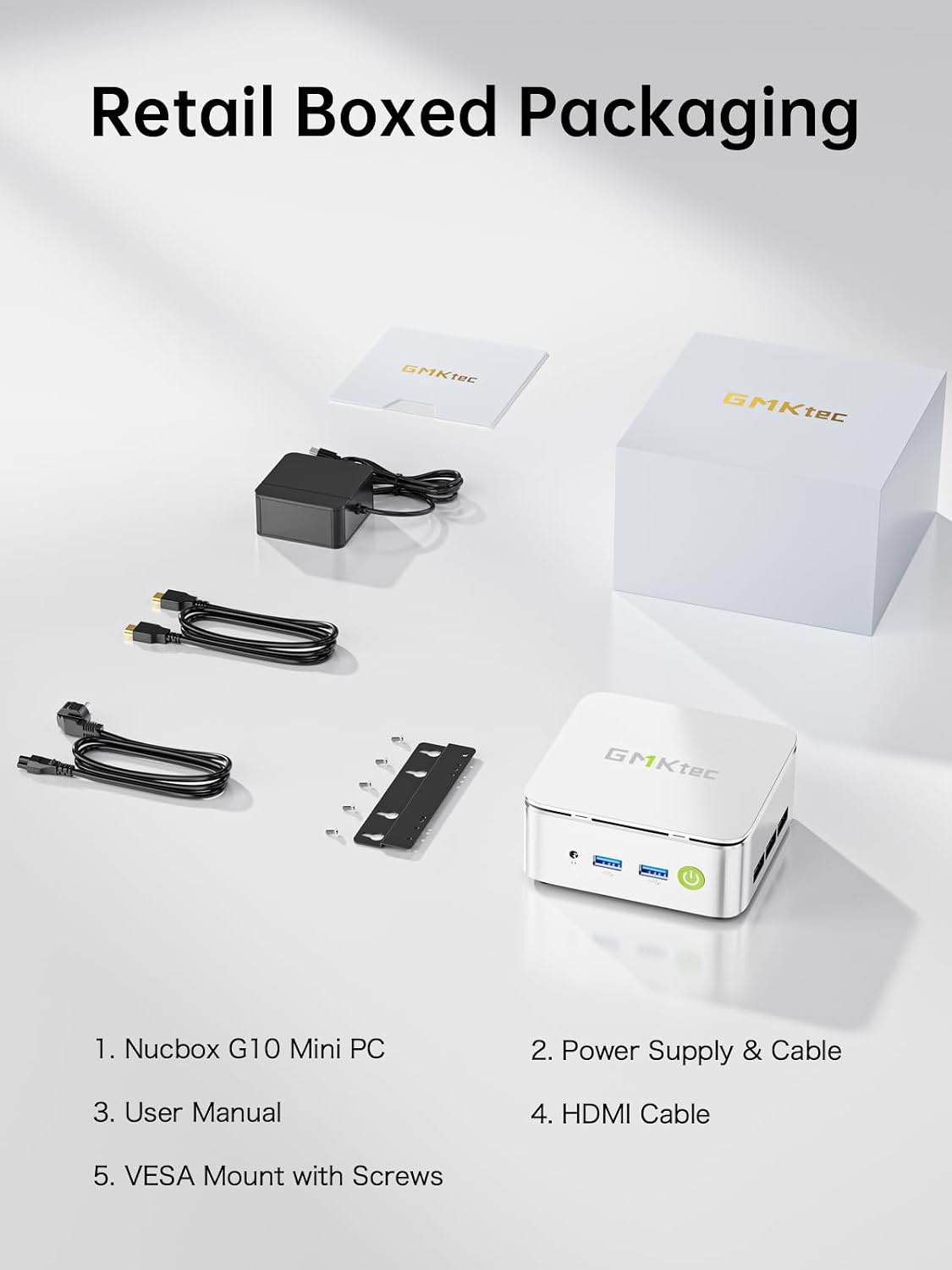 GMKtec Mini PC Ryzen 5 3500U (Beats N150/N97), 16GB RAM 512 SSD, 2.5GbE LAN Desktop Computer Office Home Business HTPC Proxmox, Triple 4K Display, HDMI 2.1, WiFi, BT, USB-C, DP
